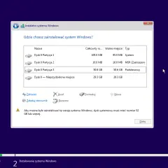 Jak podzielić dysk na partycje podczas instalacji Windows 10 bez ryzyka utraty danych