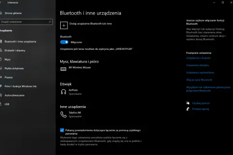 Jak włączyć Bluetooth na PC: w Ustawieniach wybierz "Bluetooth i inne urządzenia", a następnie włącz przełącznik.