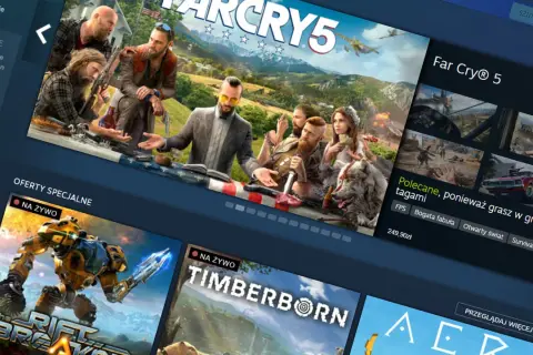 Far Cry 5 na Steam, platformie dystrybucji gier od Valve Corporation.