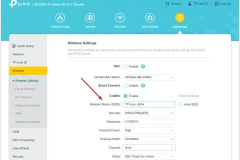 Ustawienia sieci Wi-Fi: nazwa sieci (SSID) TP-Link_42A4. Dowiedz się, ssid co to jest i jak je skonfigurować.