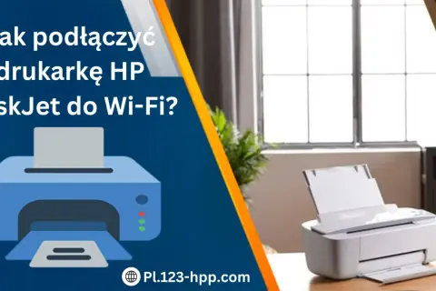 Jak podłączyć drukarkę HP DeskJet do Wi-Fi? Ilustracja i zdjęcie drukarki HP.