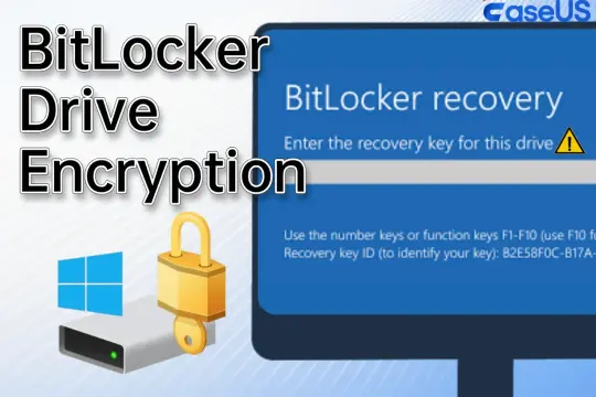 Ekran odzyskiwania funkcji BitLocker. Klucz odzyskiwania jest potrzebny do odblokowania zaszyfrowanego dysku.