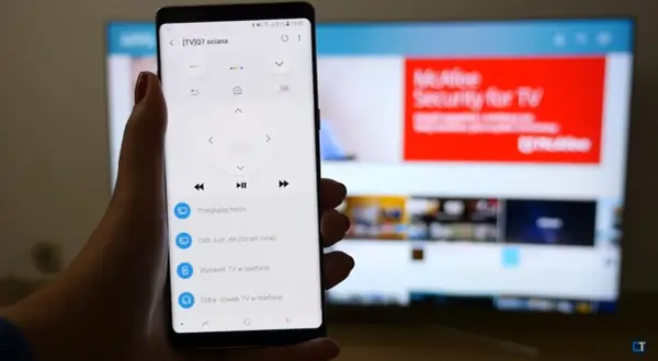 Jak udostępnić internet z telefonu na telewizor? Aplikacja na smartfonie pozwala na przesyłanie obrazu i dźwięku.