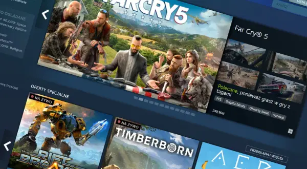 Far Cry 5 na Steam, platformie dystrybucji gier od Valve Corporation.
