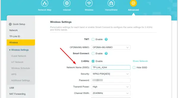 Ustawienia sieci Wi-Fi: nazwa sieci (SSID) TP-Link_42A4. Dowiedz się, ssid co to jest i jak je skonfigurować.