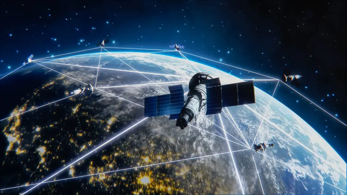 Satelity Starlink tworzą sieć wokół Ziemi, zapewniając globalny internet.